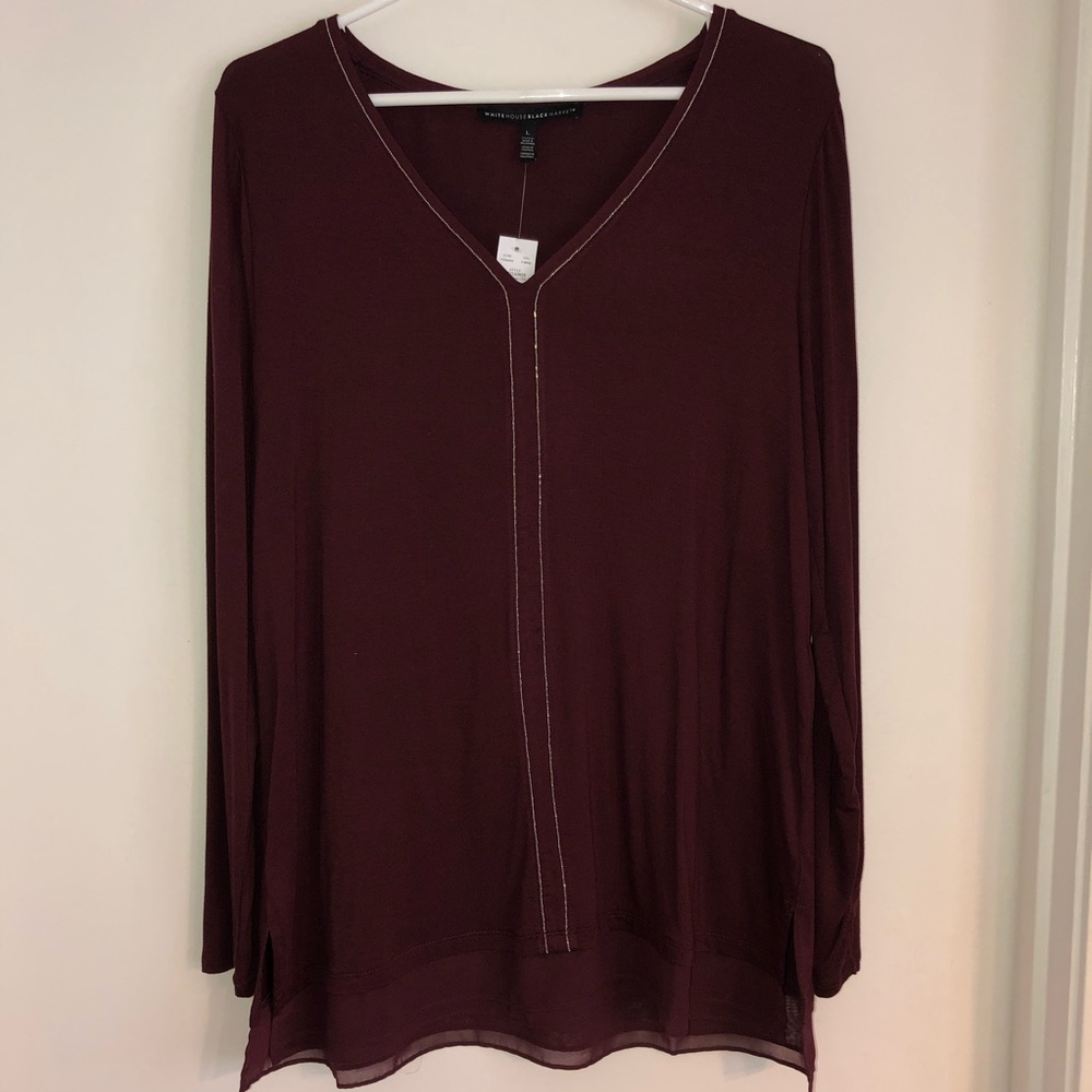 NWT!!! WHBM long sleeve blouse